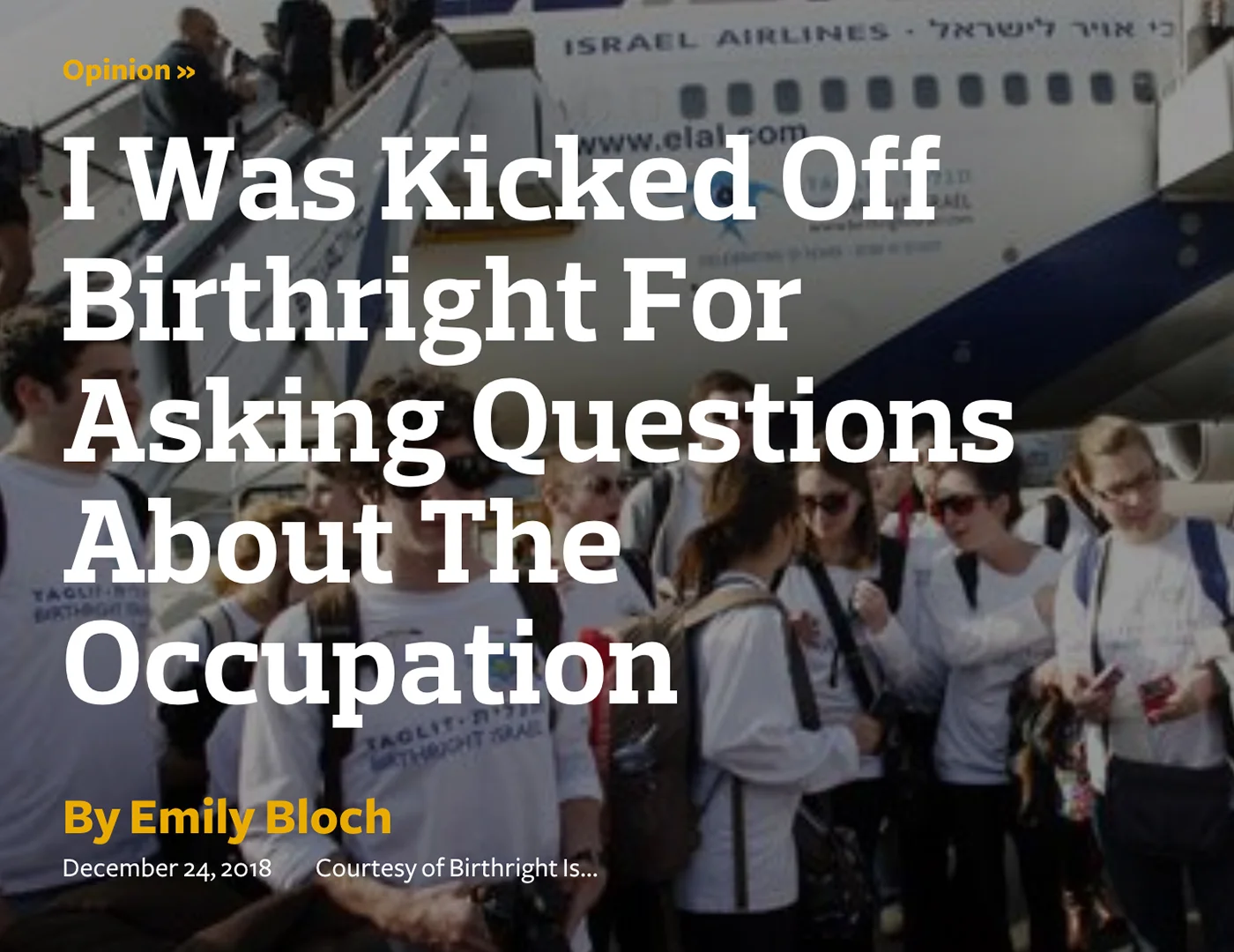 This is the cost of Birthright on our generation: delivering right-wing talking points as facts, making us unwitting supporters of unjust policies — and actively keeping from speaking out against the very same types policies we oppose loudly in the United States. Image: forward.com/opinion/416545/i-was-kicked-off-birthright-for-asking-questions-about-the-occupation/