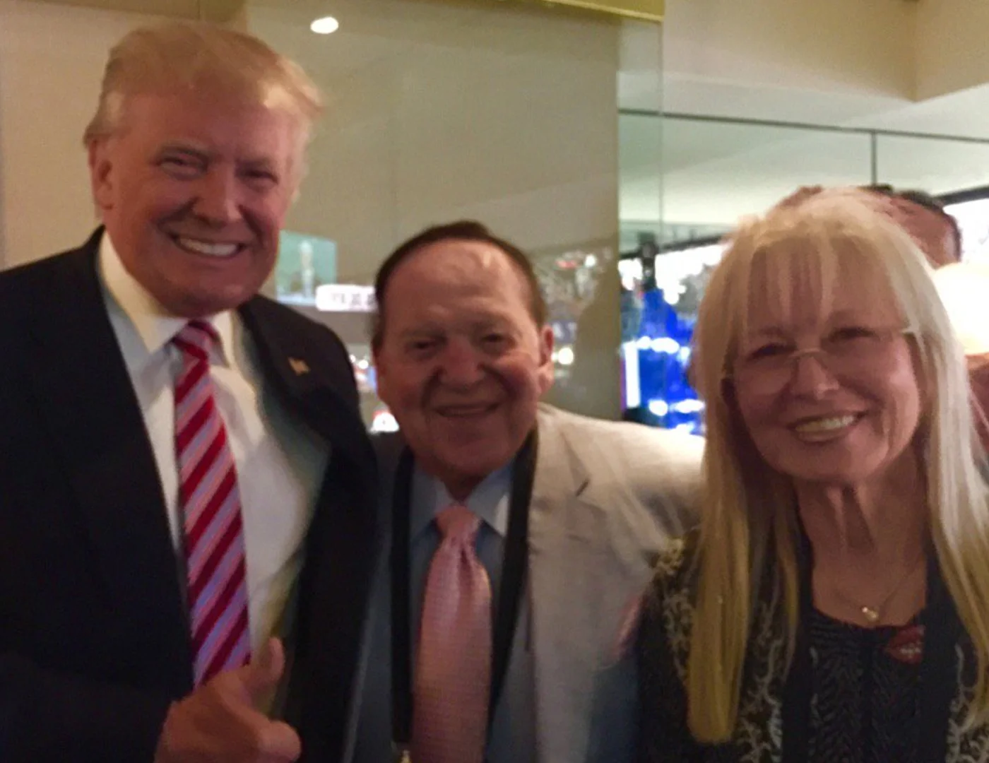 Right-wing mega-donor Sheldon Adelson is one of Trump’s closest advisors, and one of the largest donors to Taglit Birthright. Adelson donated at least $35 million to Trump’s 2016 Campaign and they watched the 2018 Midterms returns together. Image: https://opensociet.org/2018/09/18/trumps-top-campaign-financers-where-are-they-now/