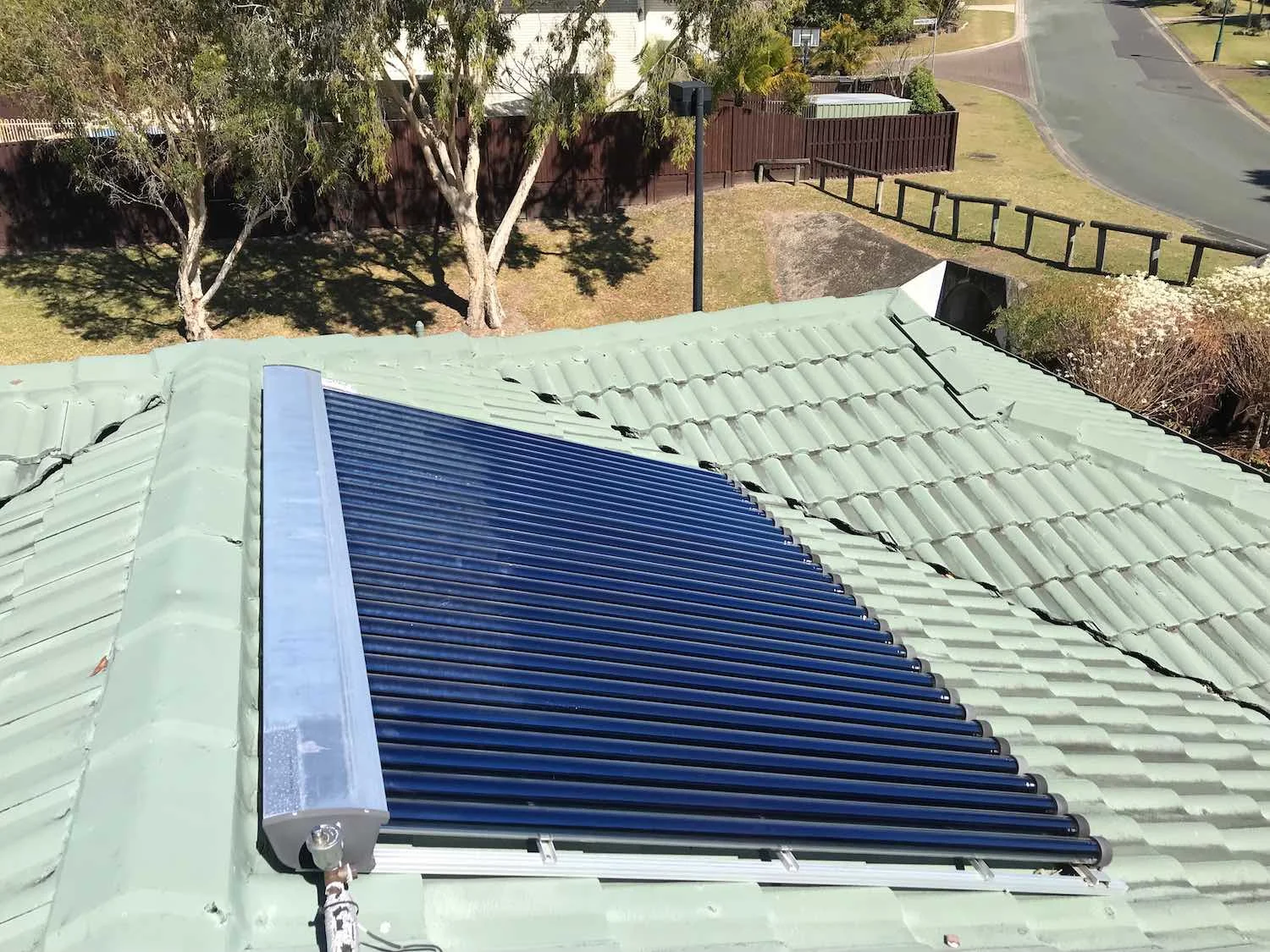 These are solar tubes rather than solar panels, but still perform better when clean.