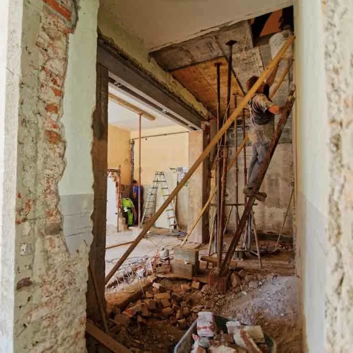 Builders window cleans after construction or renovation.