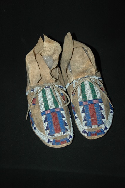 Cheyenne Moccasins buffalo hide 1870s