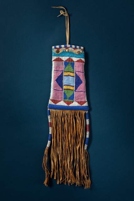 Ute Beaded bag, Circa 1880s