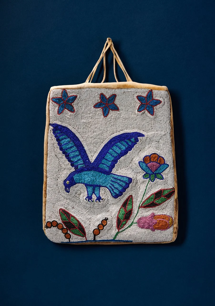 Plateau Tribe Contour Beaded Flat Bag