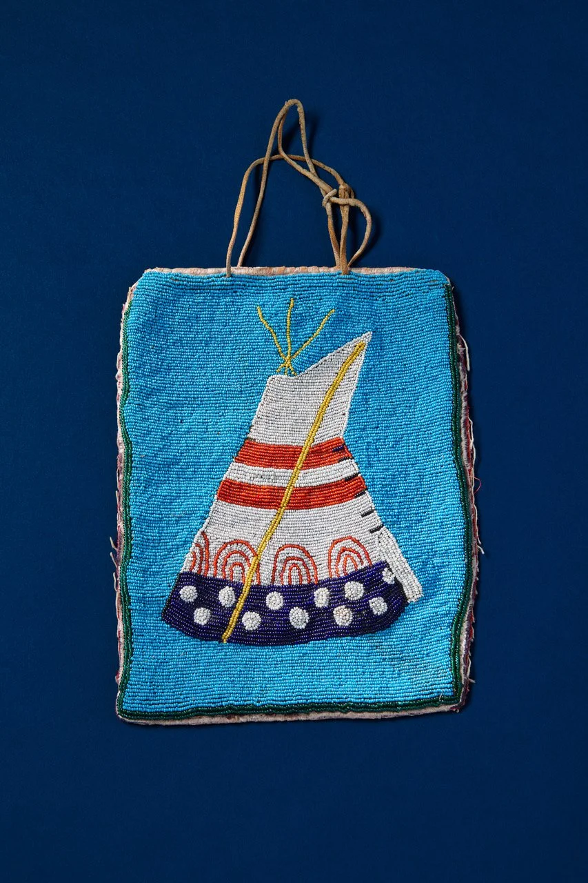 Small Plateau Beaded Flat Bag