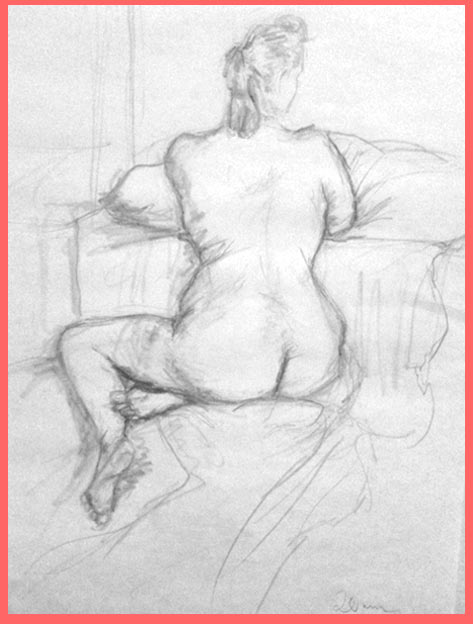 The best drawing from my first life-drawing session (since my uni days) from last thursday. taken with my iphone, please excuse the low quality.