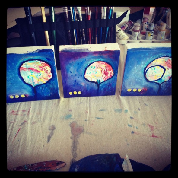 "THREE SISTERS standing together ©2012 Brenda Mangalore/Sashé Studio"