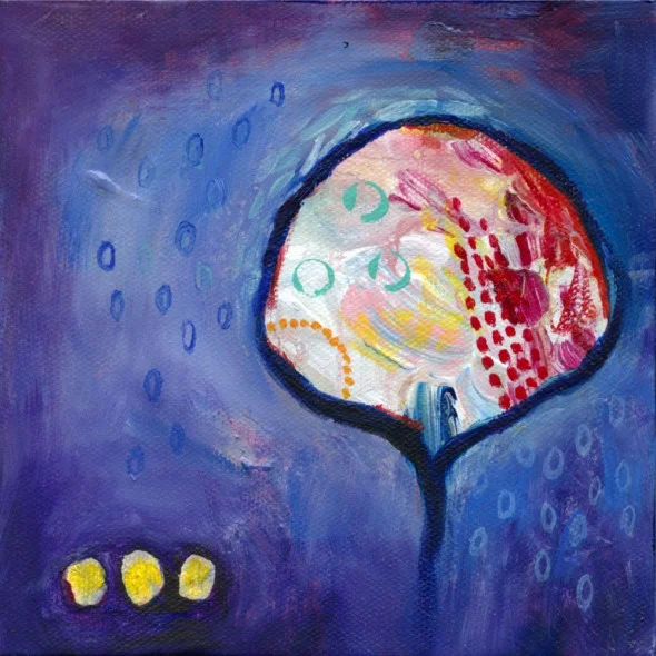 "THREE SISTERS #2 Acrylic on canvas, ©2012 Brenda Mangalore/Sashé Studio"