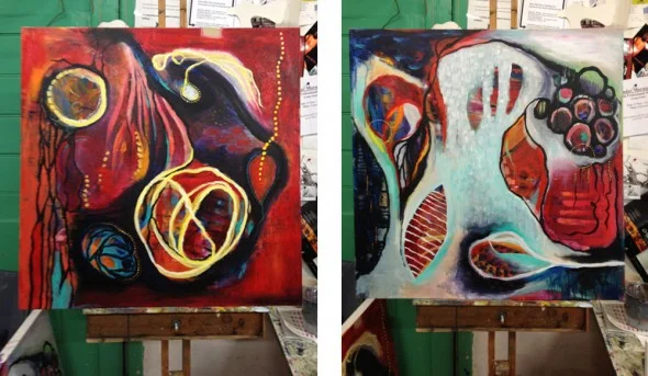 "My two Bloom True paintings"