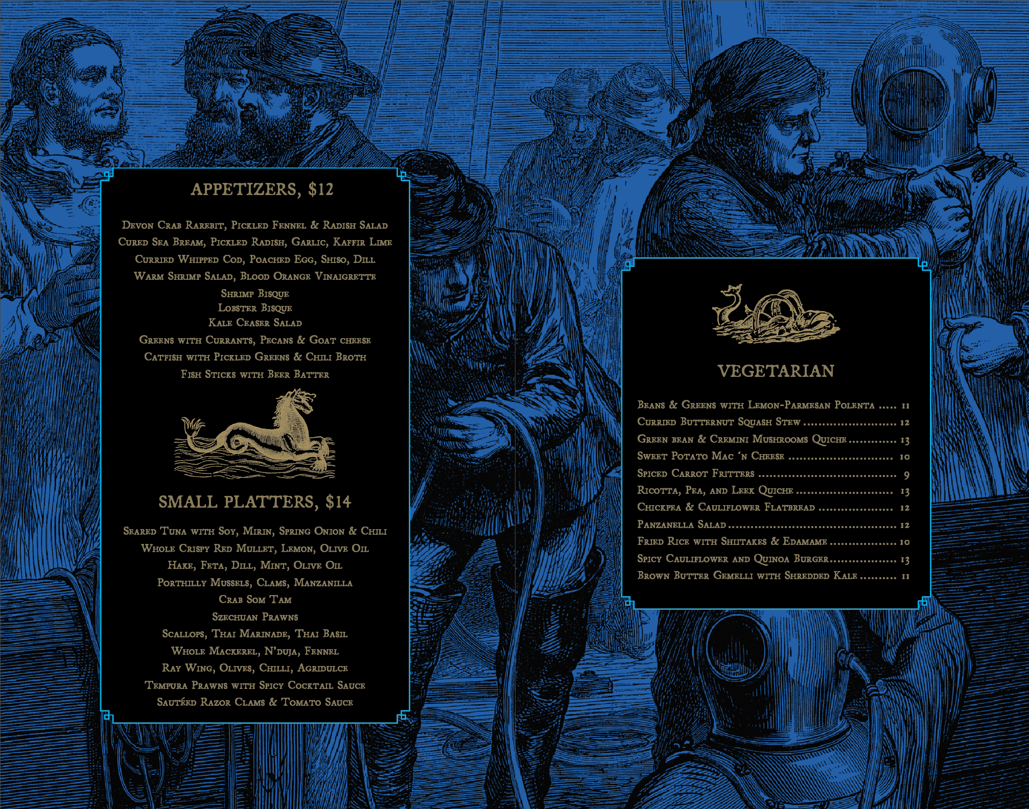 Two Color Menu Design