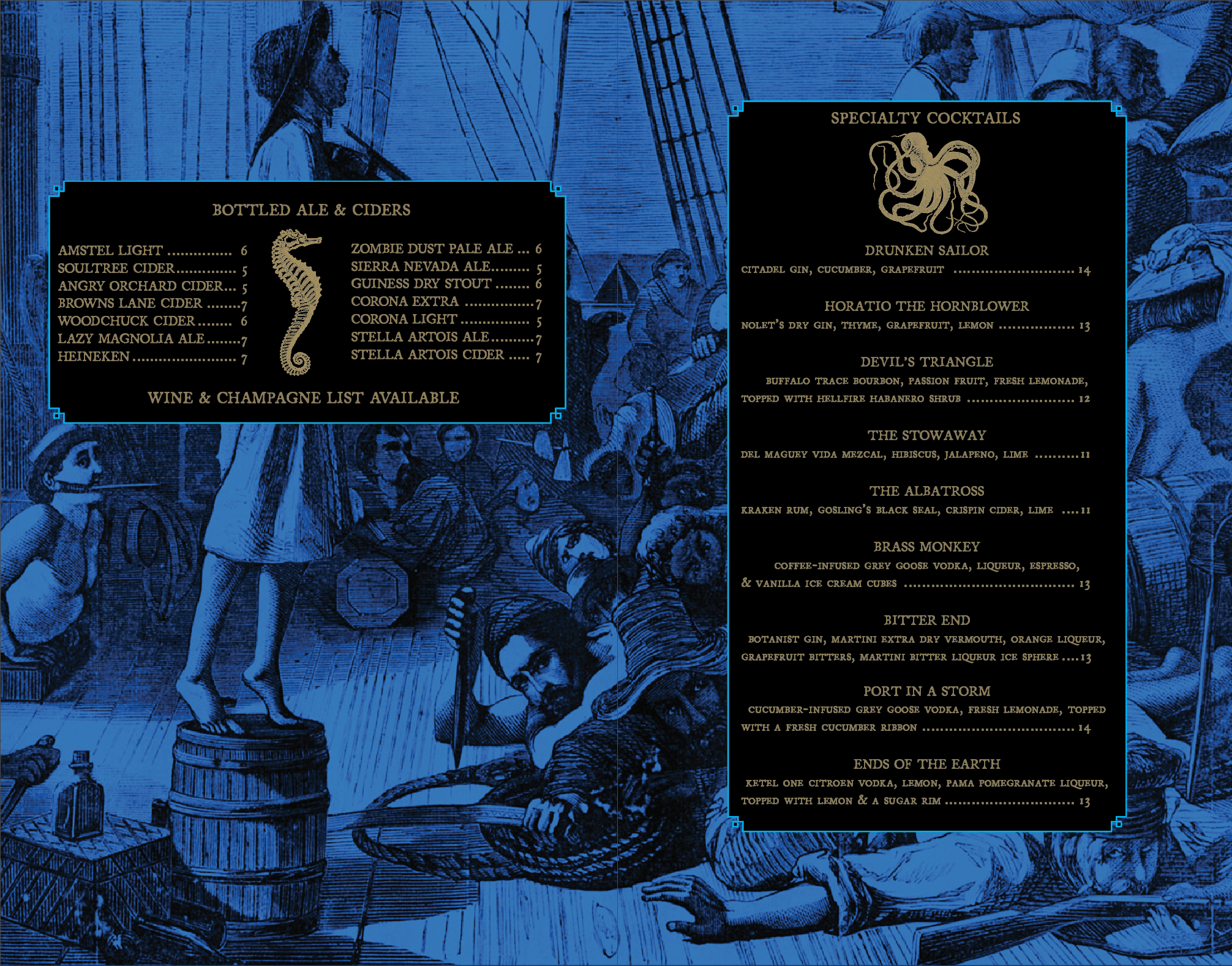 Two Color Menu Design