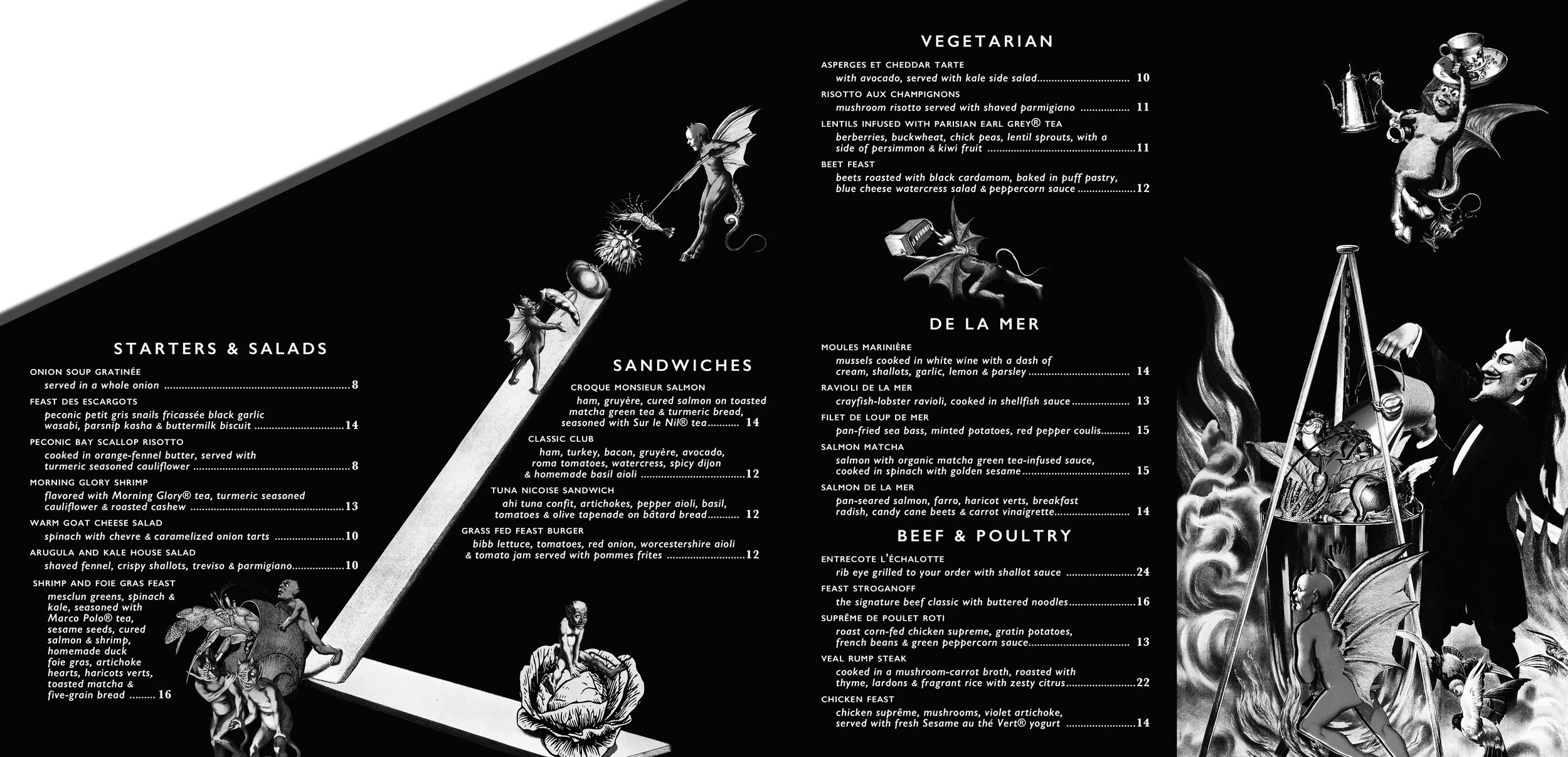 One Color Menu Design