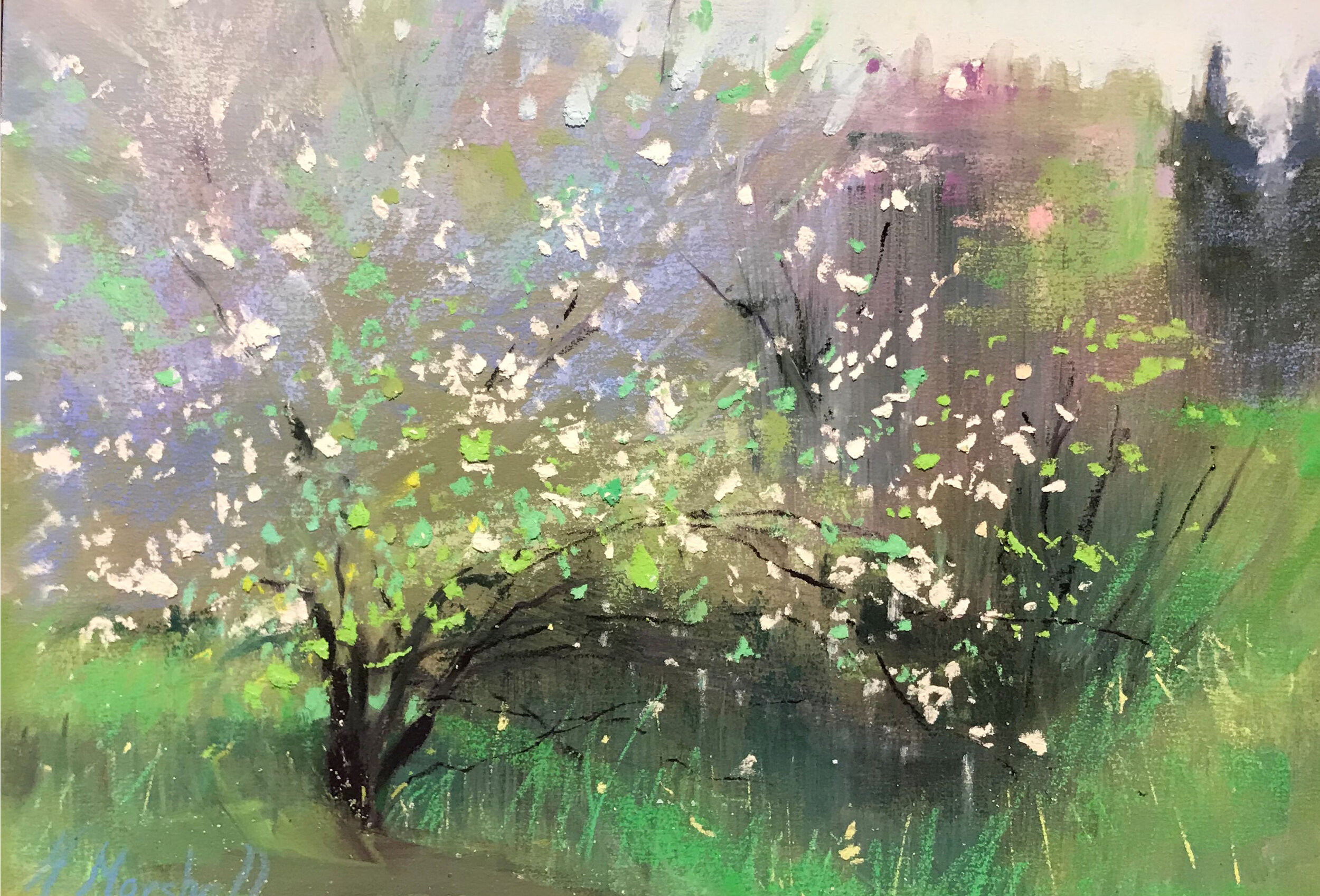 Spring in the Old Orchard by Heidi A. Marshall | Pastel | 12" x 16" | $1,700