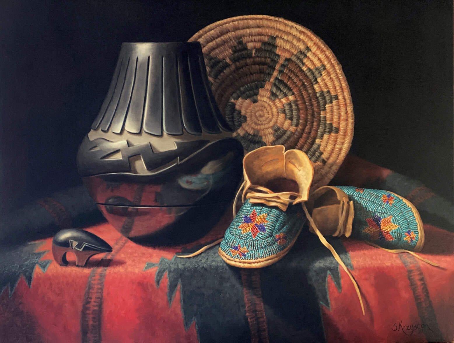 From Many Hands by Sue Krzyston | 24" x 30" | Oil | $6,400