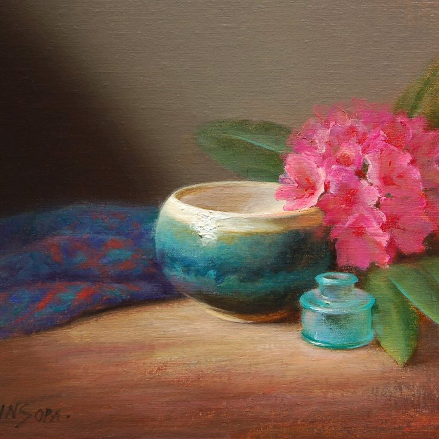 How do these paintings make you feel? We love the meditative style of Wendy Higgins. Her deft command of light in space brings us peace, and the colors bring us joy.