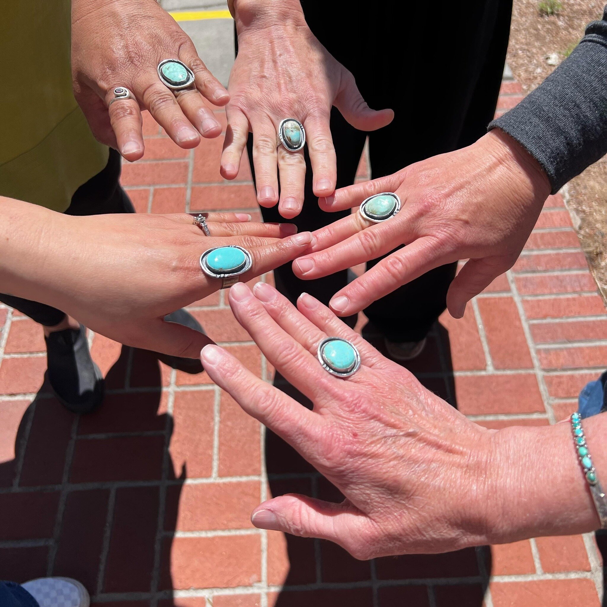 🩵🩵🩵🩵🩵 we can&rsquo;t think of a better way to welcome springtime! Turquoise Statement Rings 🫶