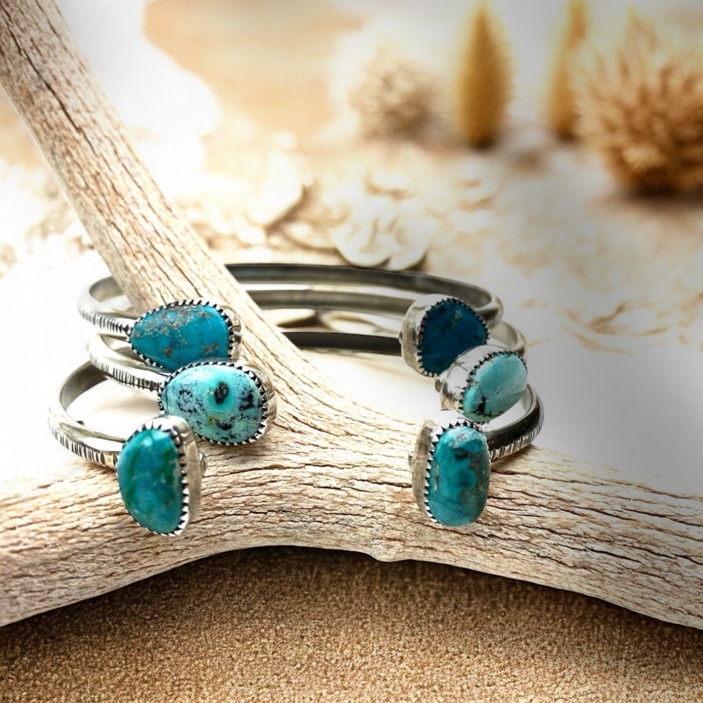 "Make it at Meltdown" Double Turquoise Cuff