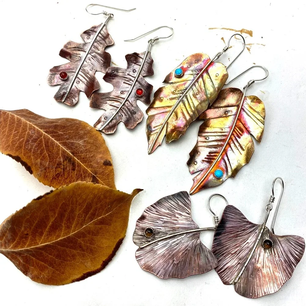 "Make it at Meltdown" Fall Leaf Earrings