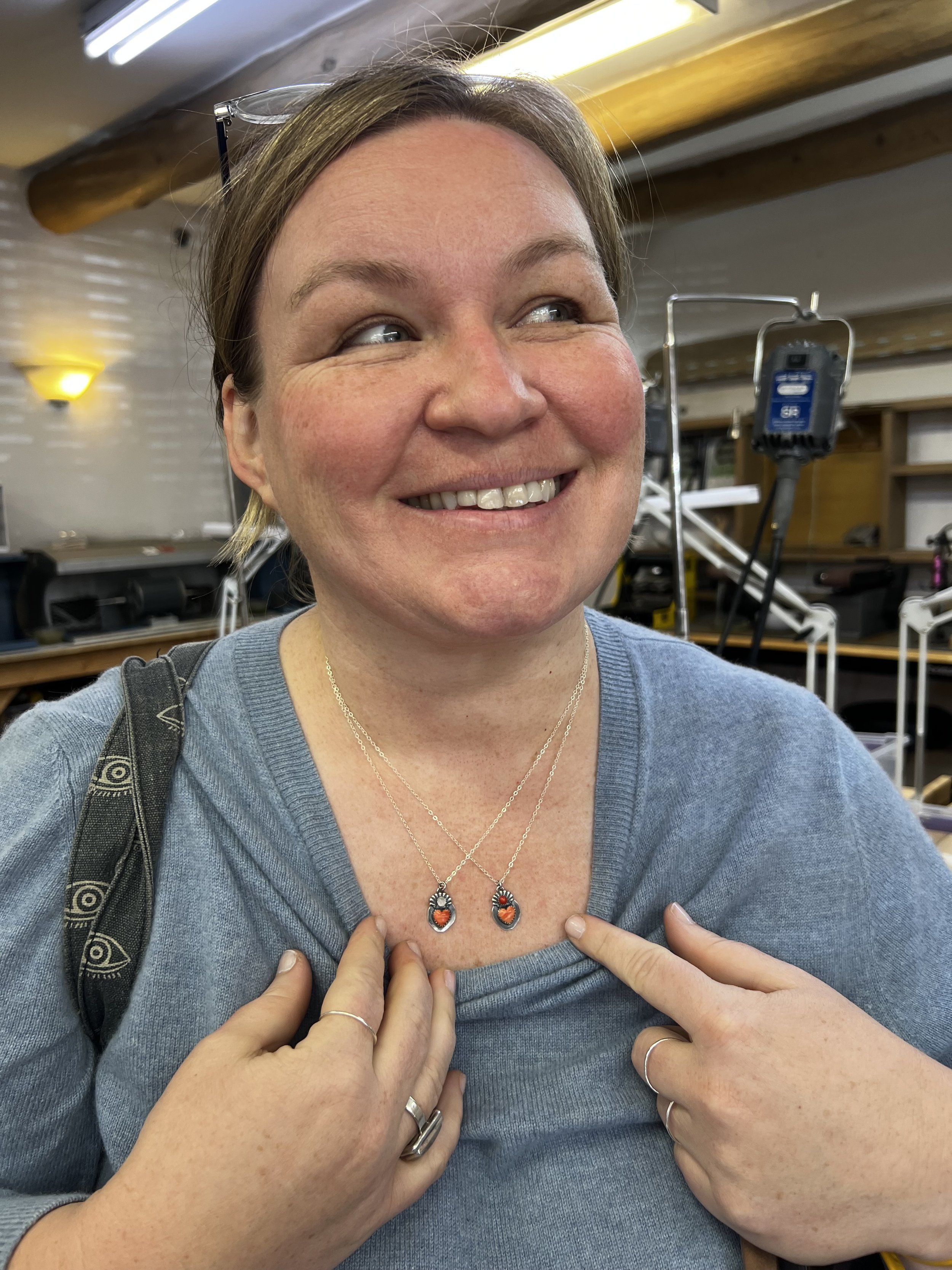 In the Warmth of Winter: The Tiny Heart Necklace Class