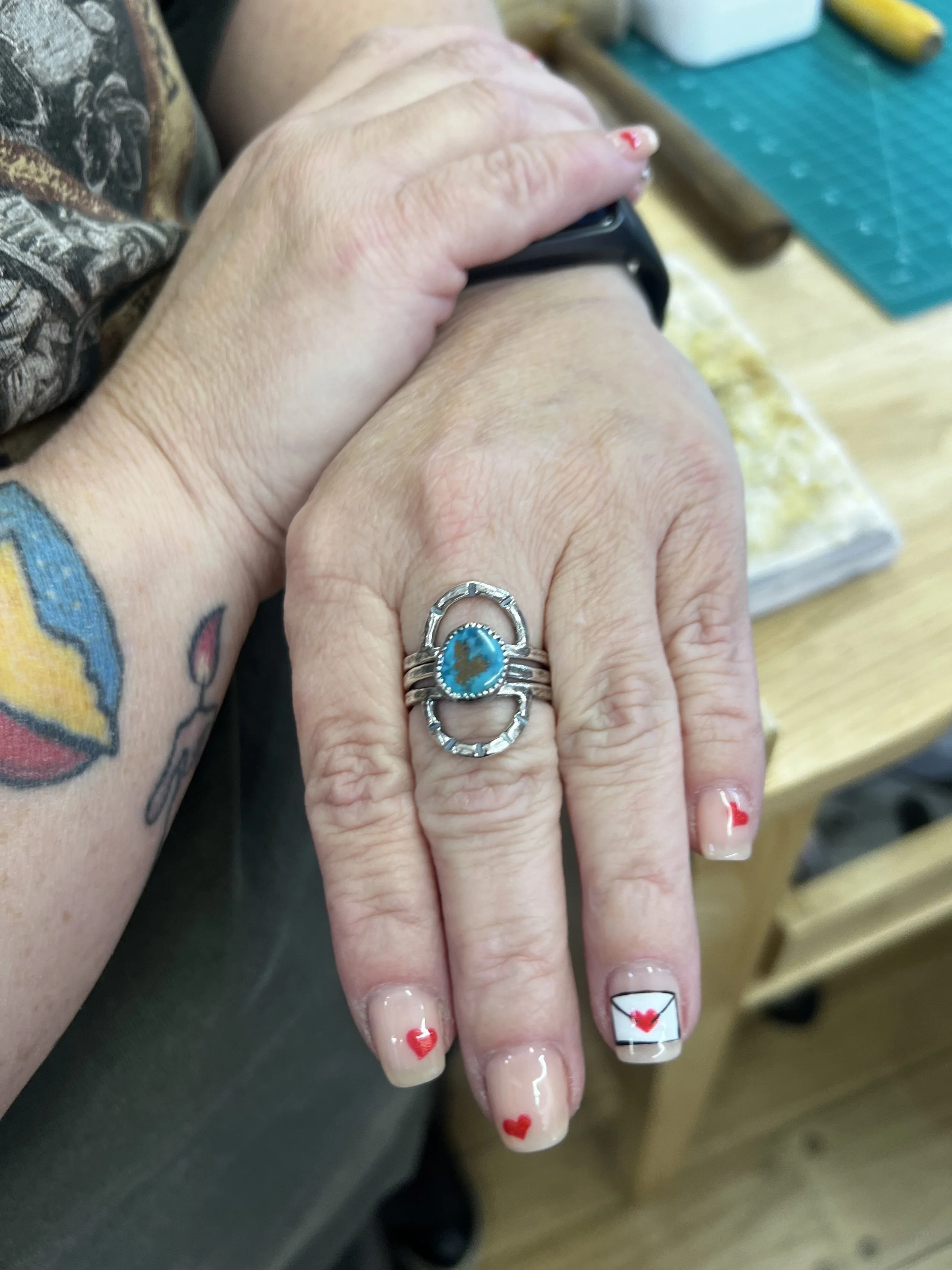 Double Rainbow Stack Ring Set: Winter Finds Warmth in Every Color