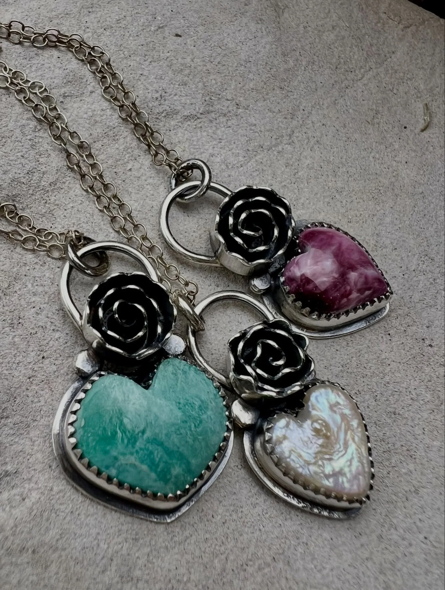 ✔️✔️ Mother&rsquo;s Day plans? We&rsquo;d be honored to spend the day with you, creating something beautiful. Only two spots left in our special #makeitatmeltdown Blooming Heart Necklace class 🌸🤍