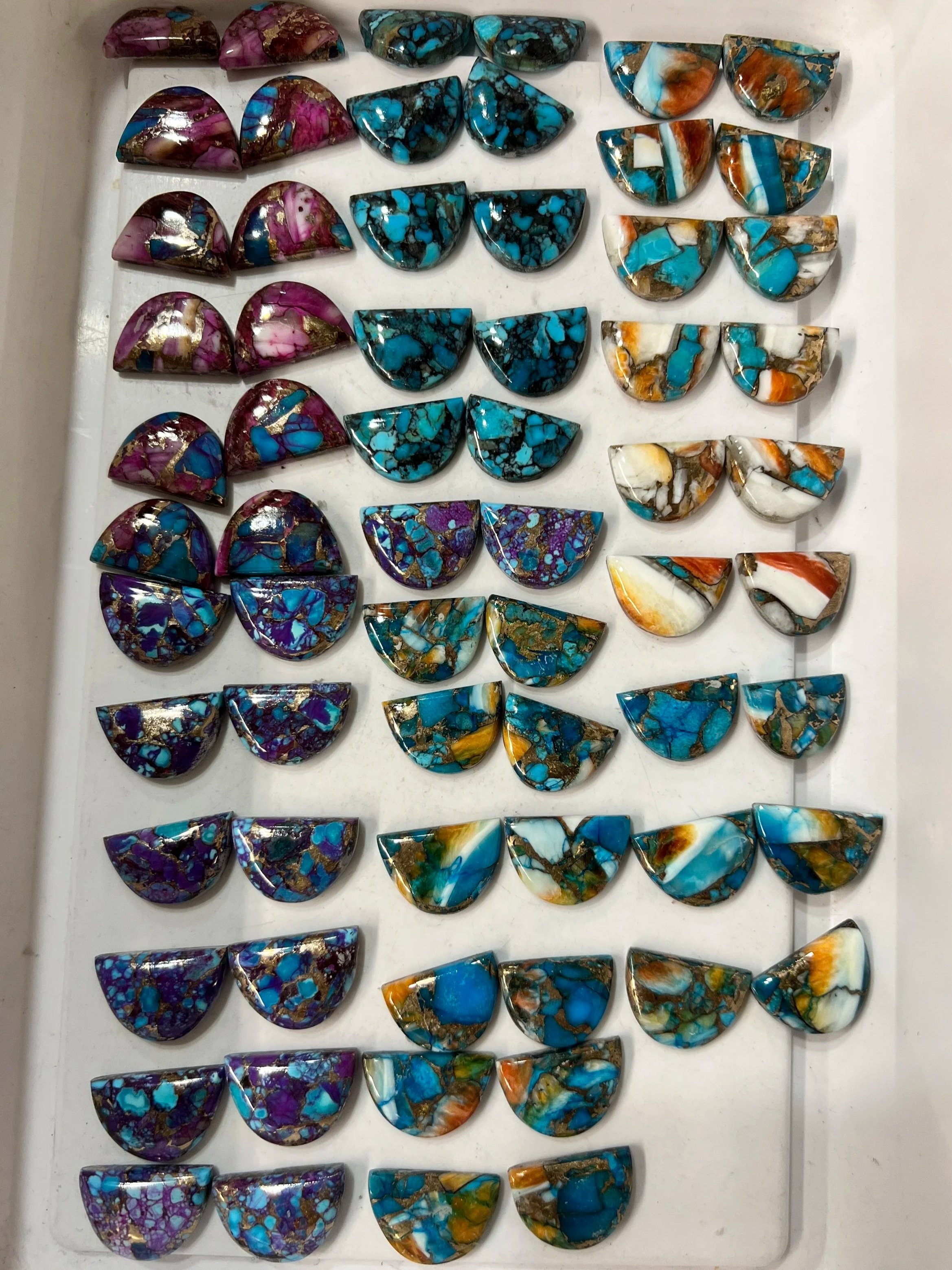 Mojave Half Moon Earrings Jewelry Making Class in Albuquerque: A Hands-On Weekend in the Studio