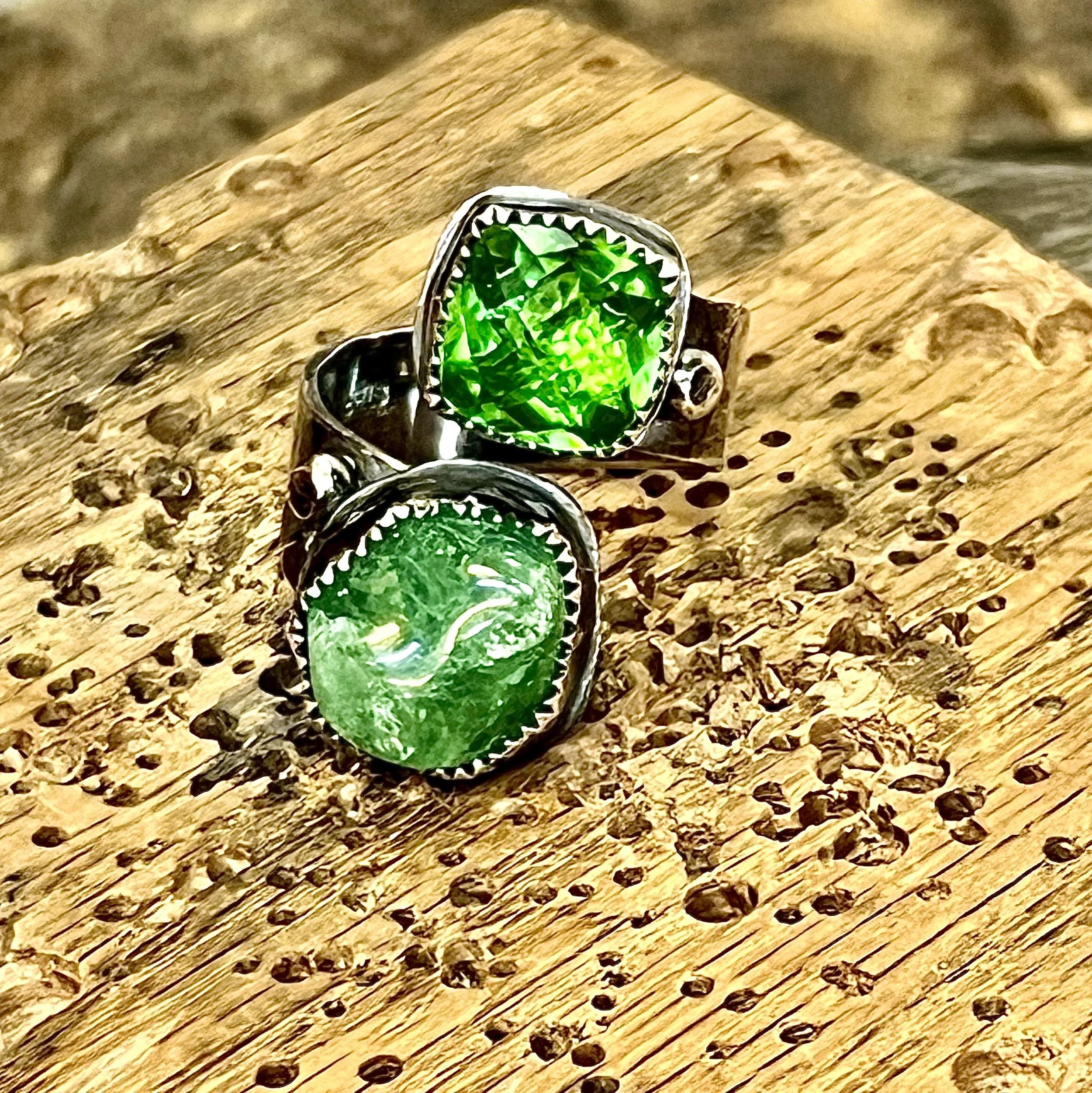 Tourmaline Wrap Ring Jewelry Making Class in Albuquerque: Two Days at the Bench