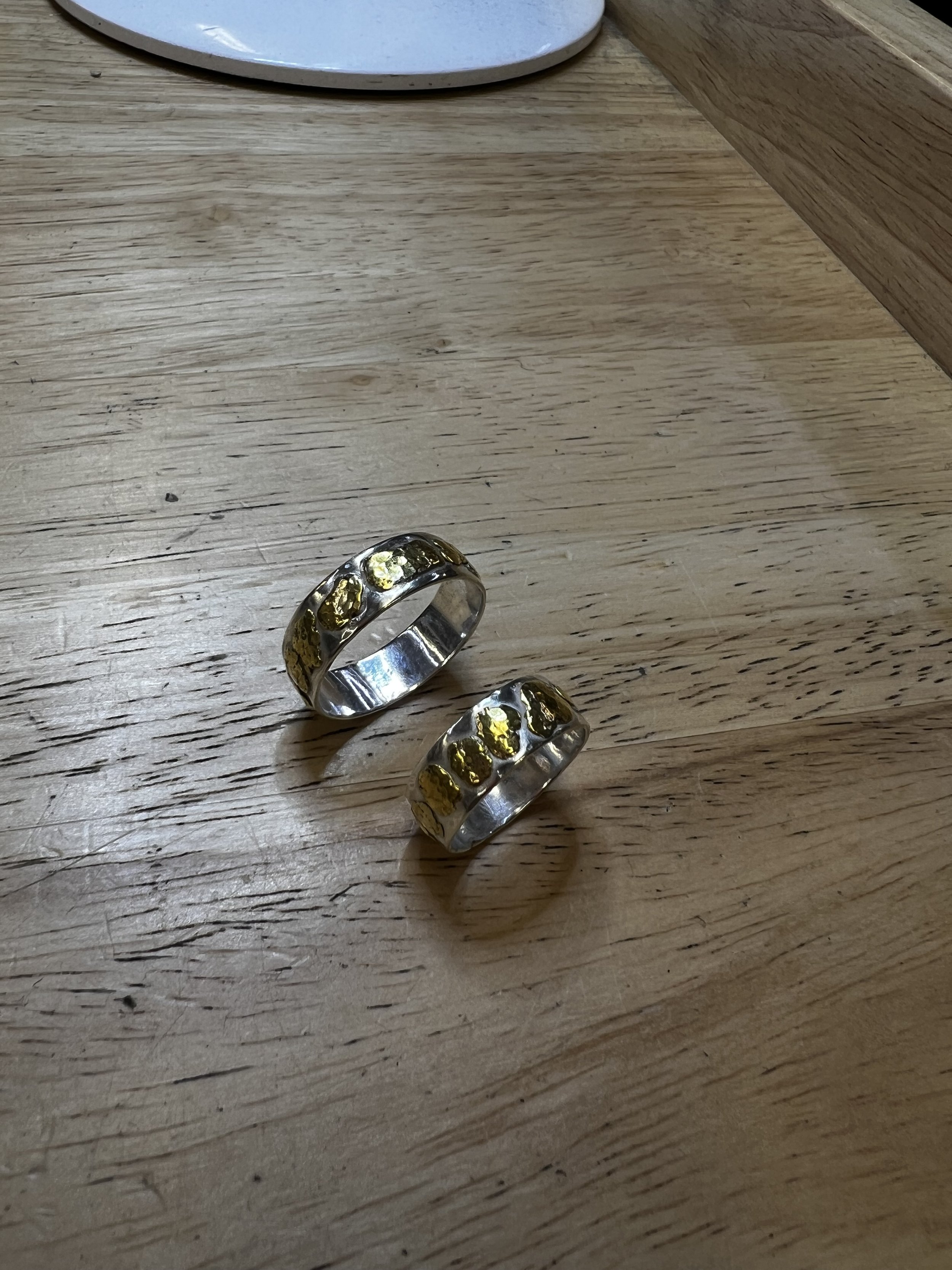 Finished wedding bands private jewelry instruction Albuquerque
