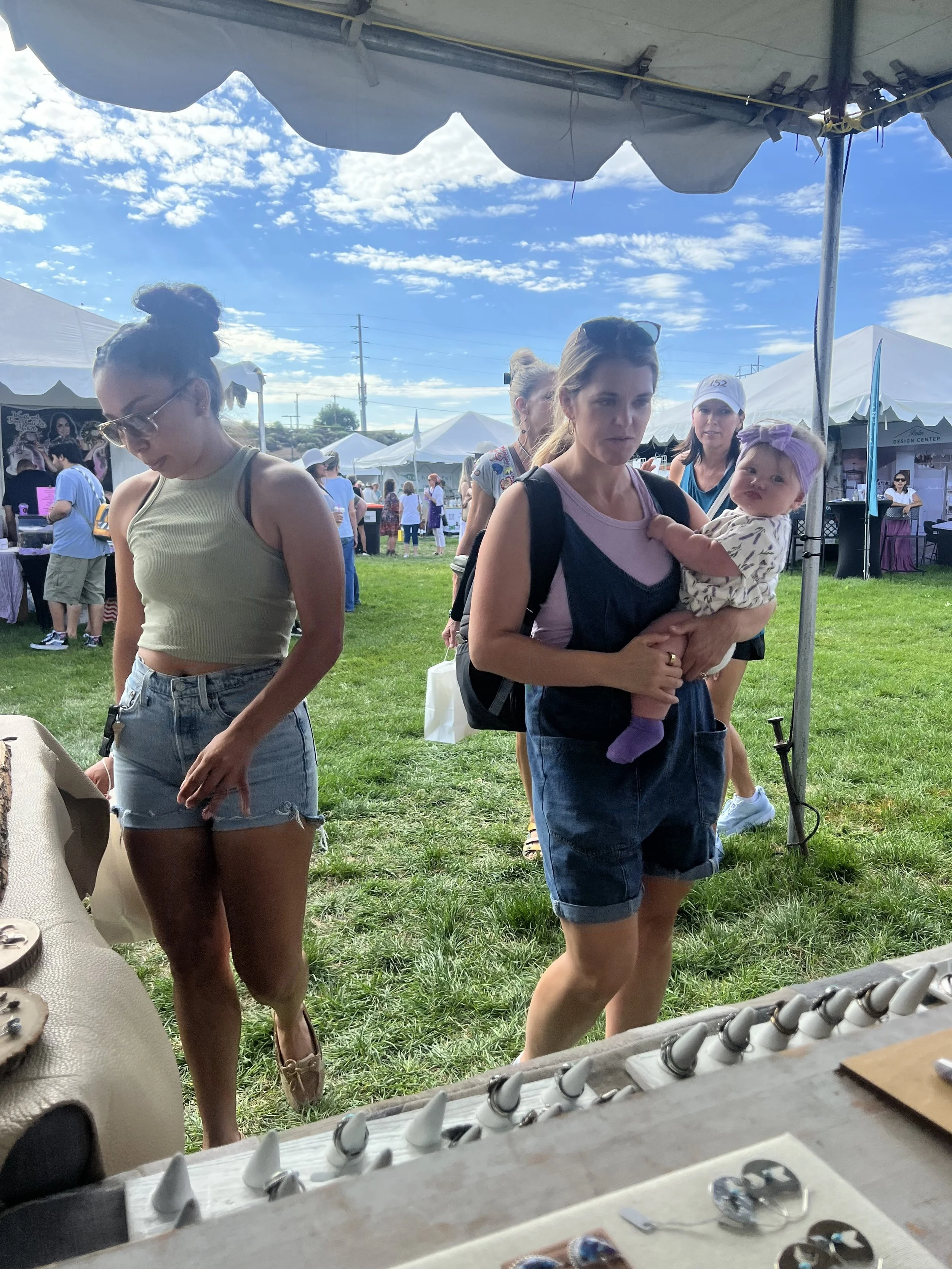 Festival crowd jewelry making classes in Albuquerque