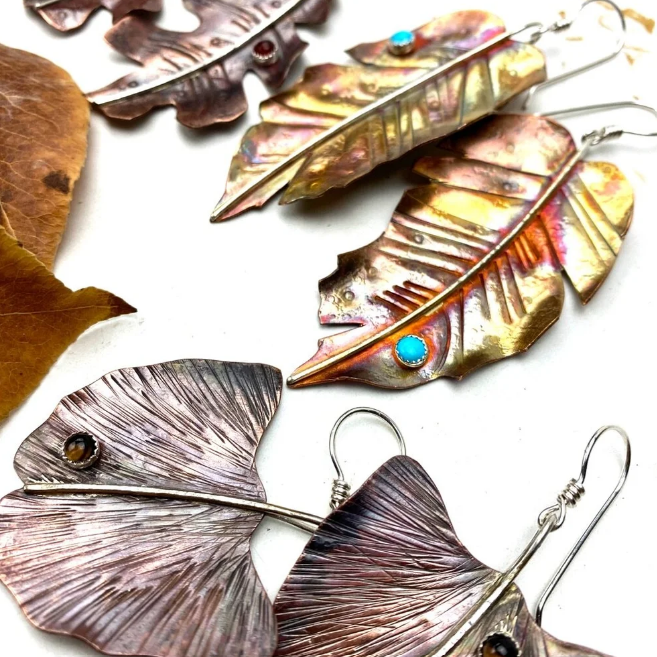 "Make it at Meltdown" Fall Leaf Earrings