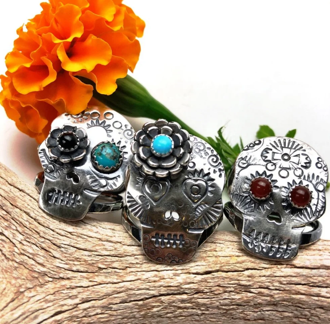 "Make it at Meltdown" Sugar Skull Ring