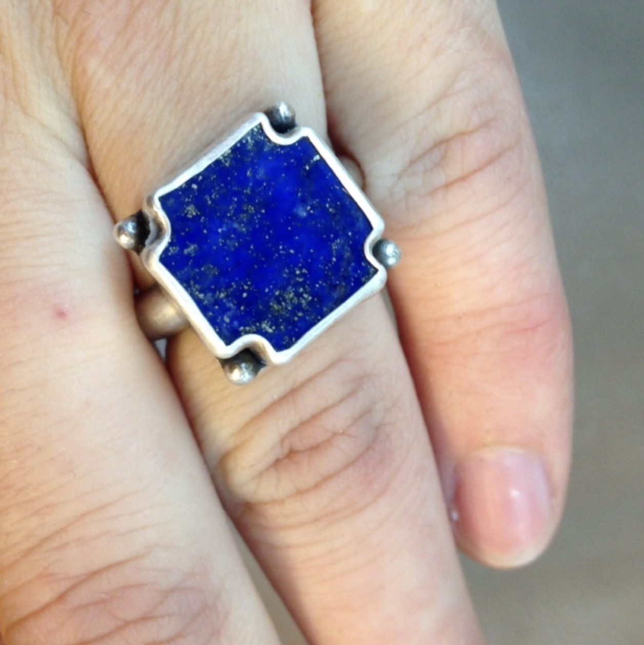 Rough lapis lazuli before cutting and polishing
