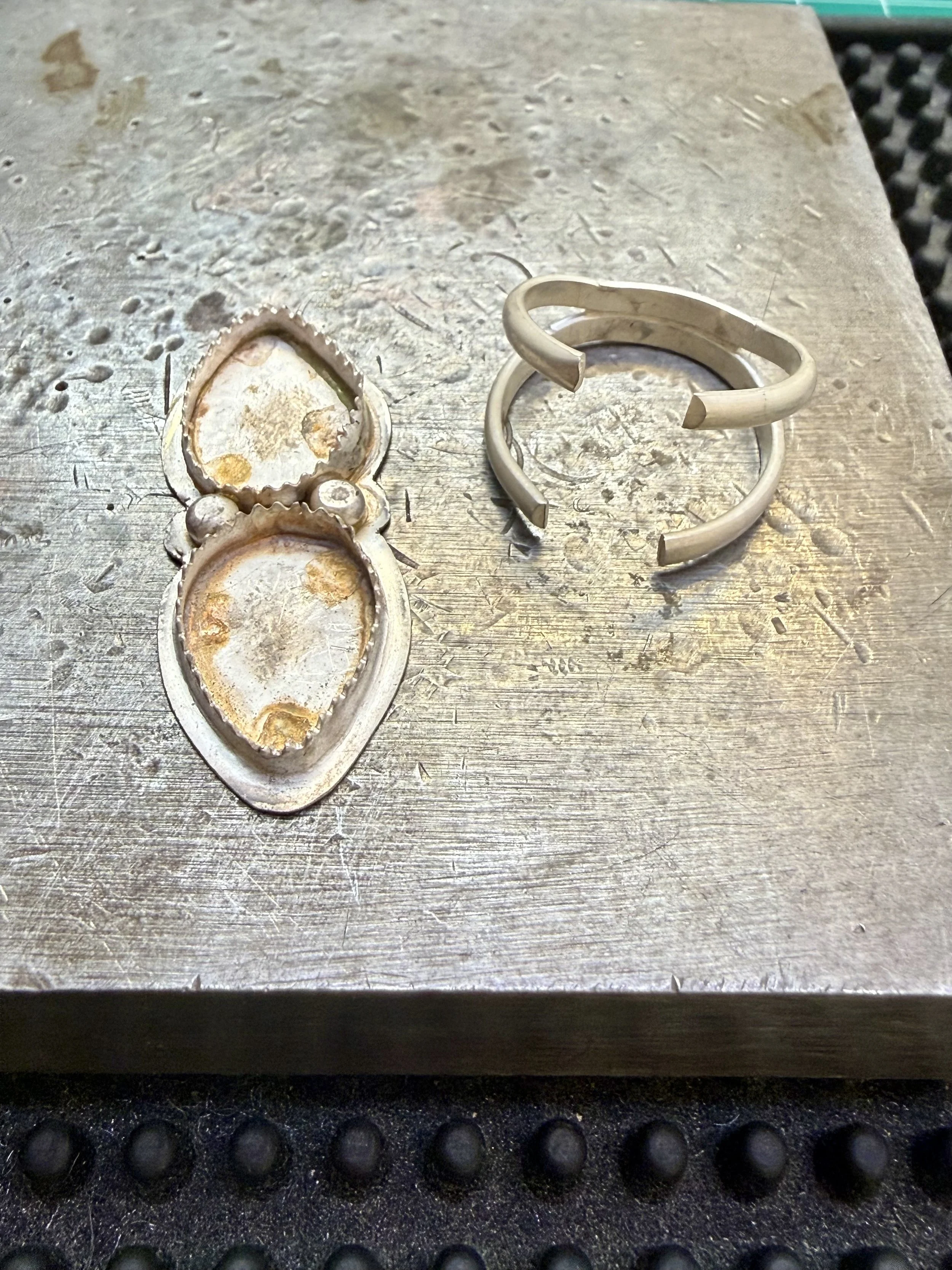 Sterling silver ring components