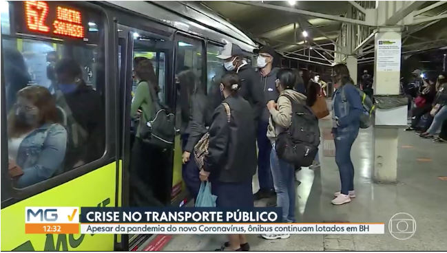 Empresas de transporte público de BH reclamam prejuízo de R$ 70 milhões mensais com pandemia
