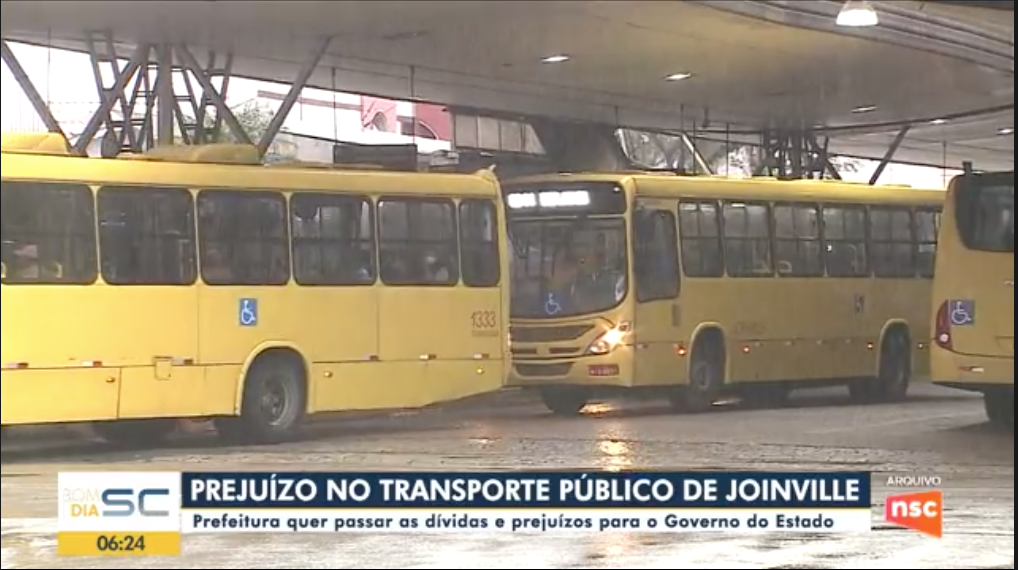 Joinville registra prejuízos no transporte público