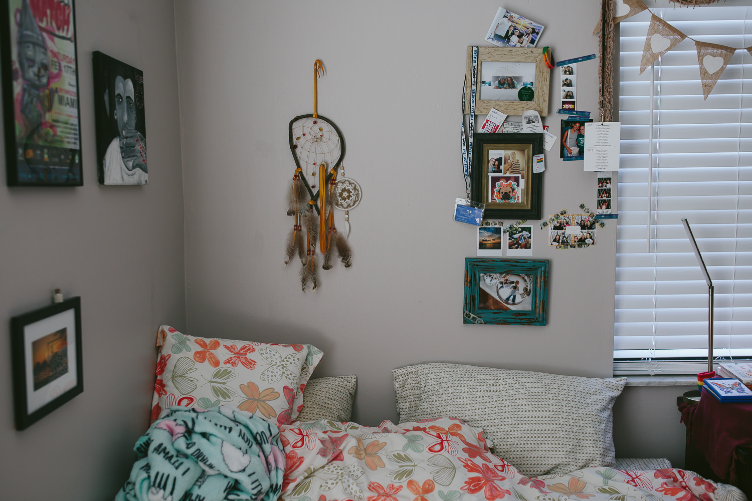 my space. dream catchers. photos. memories. butterflies and llamas. i love my nest.