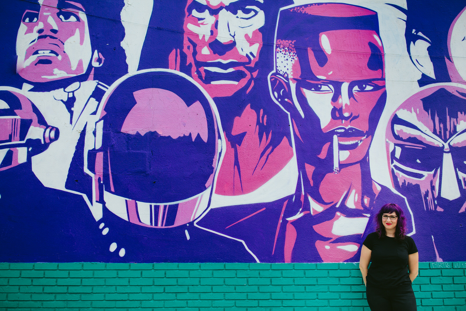 amazing mural outside of sweat records in miami florida by tiny house photo
