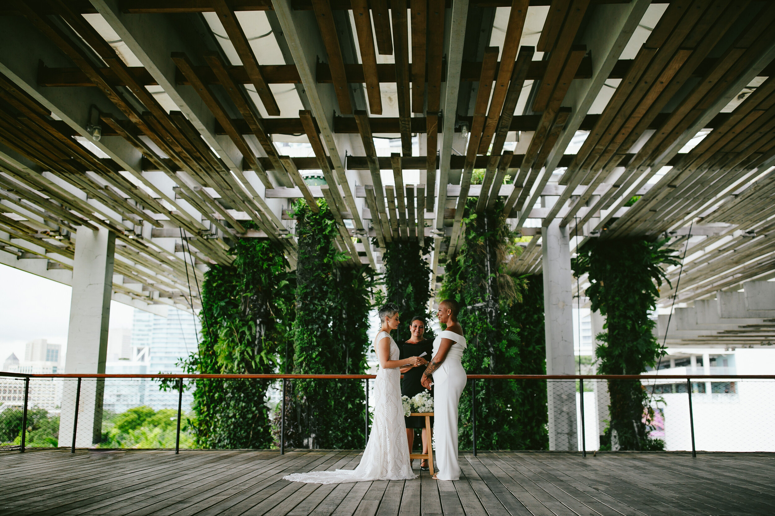 Miami Elopement Two Brides Tiny House Photo