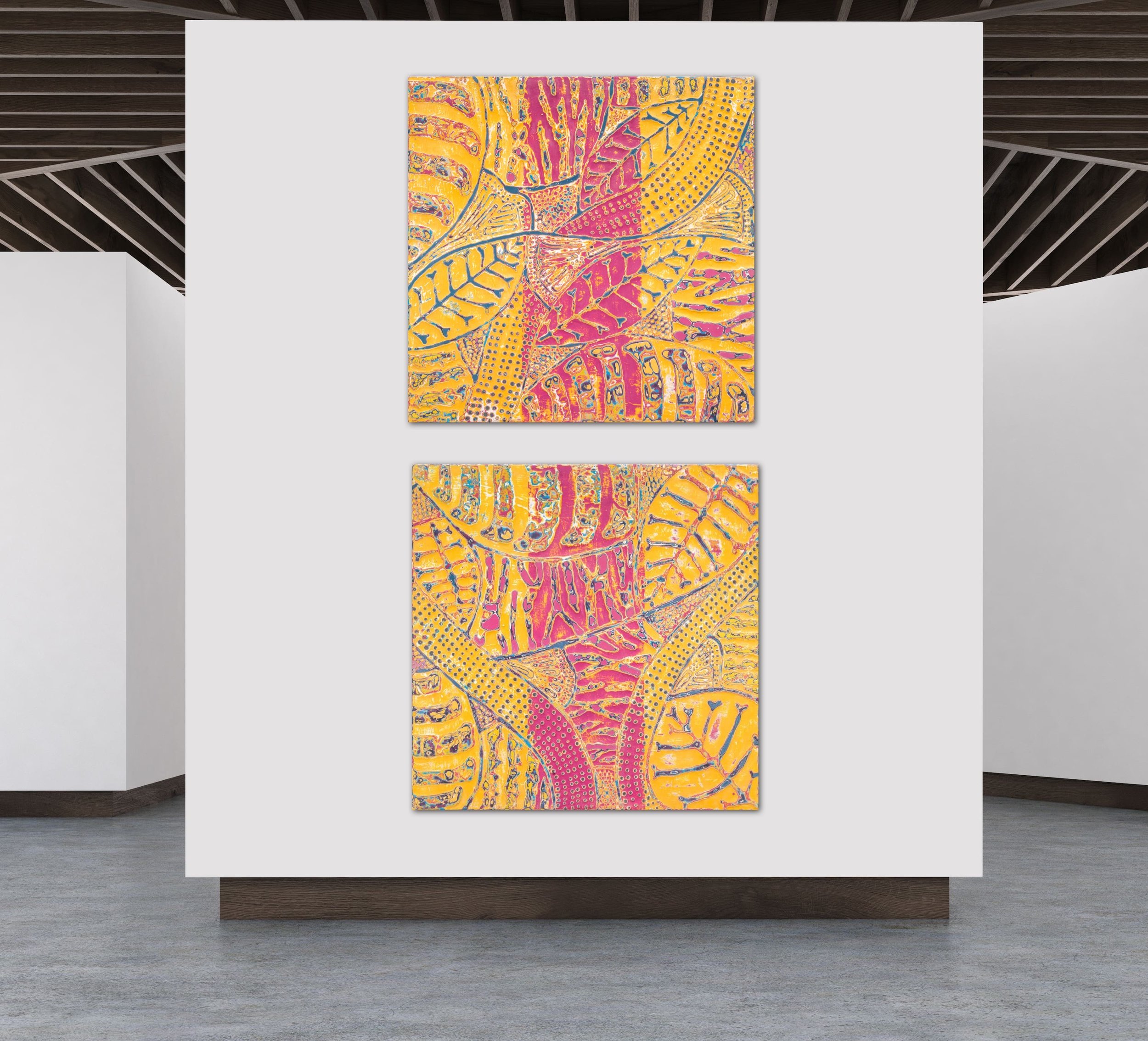 Fuchsia and Fire I & II 1.JPG