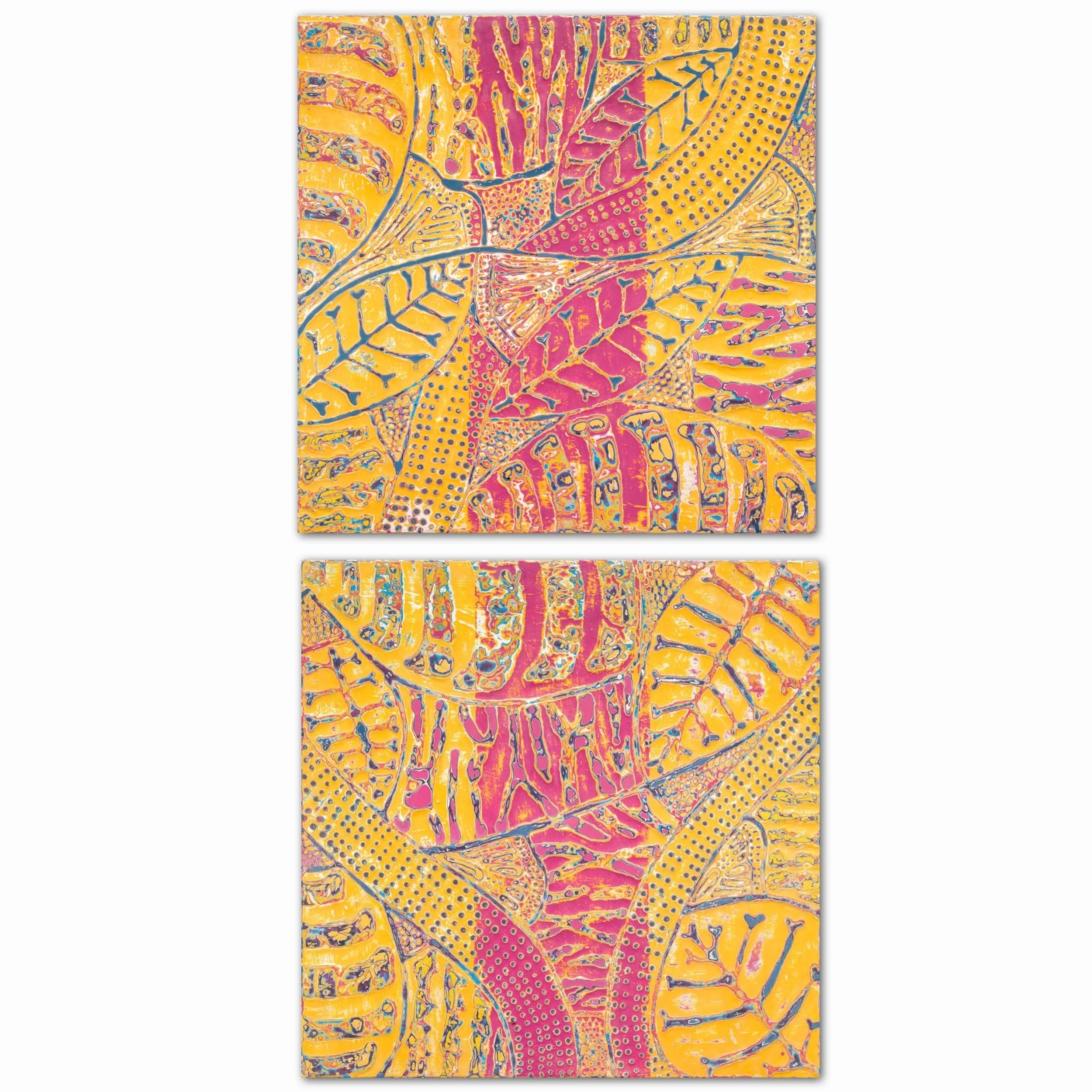 Fuchsia and Fire I & II 4.JPG
