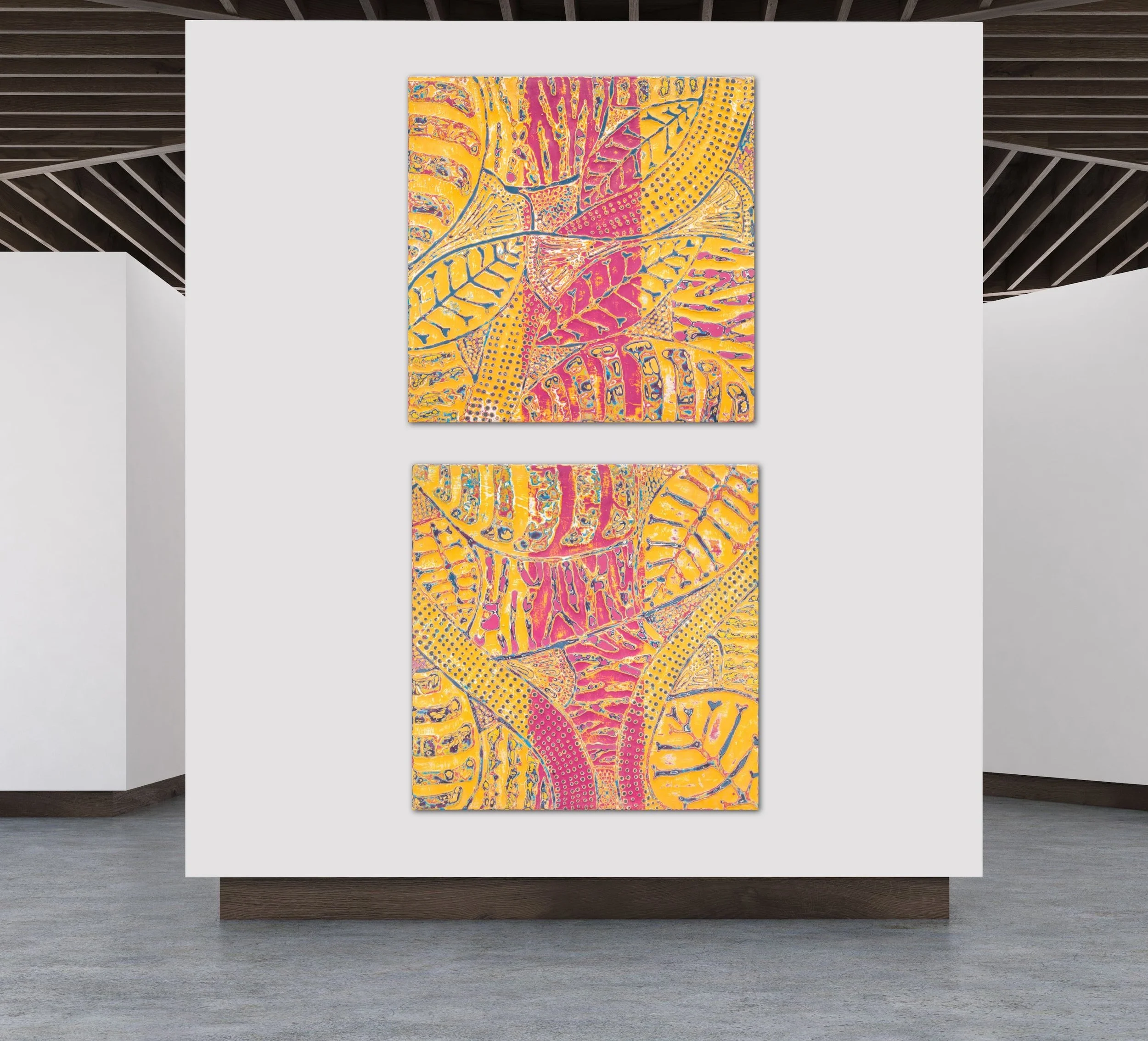 Fuchsia and Fire I & II 1.JPG