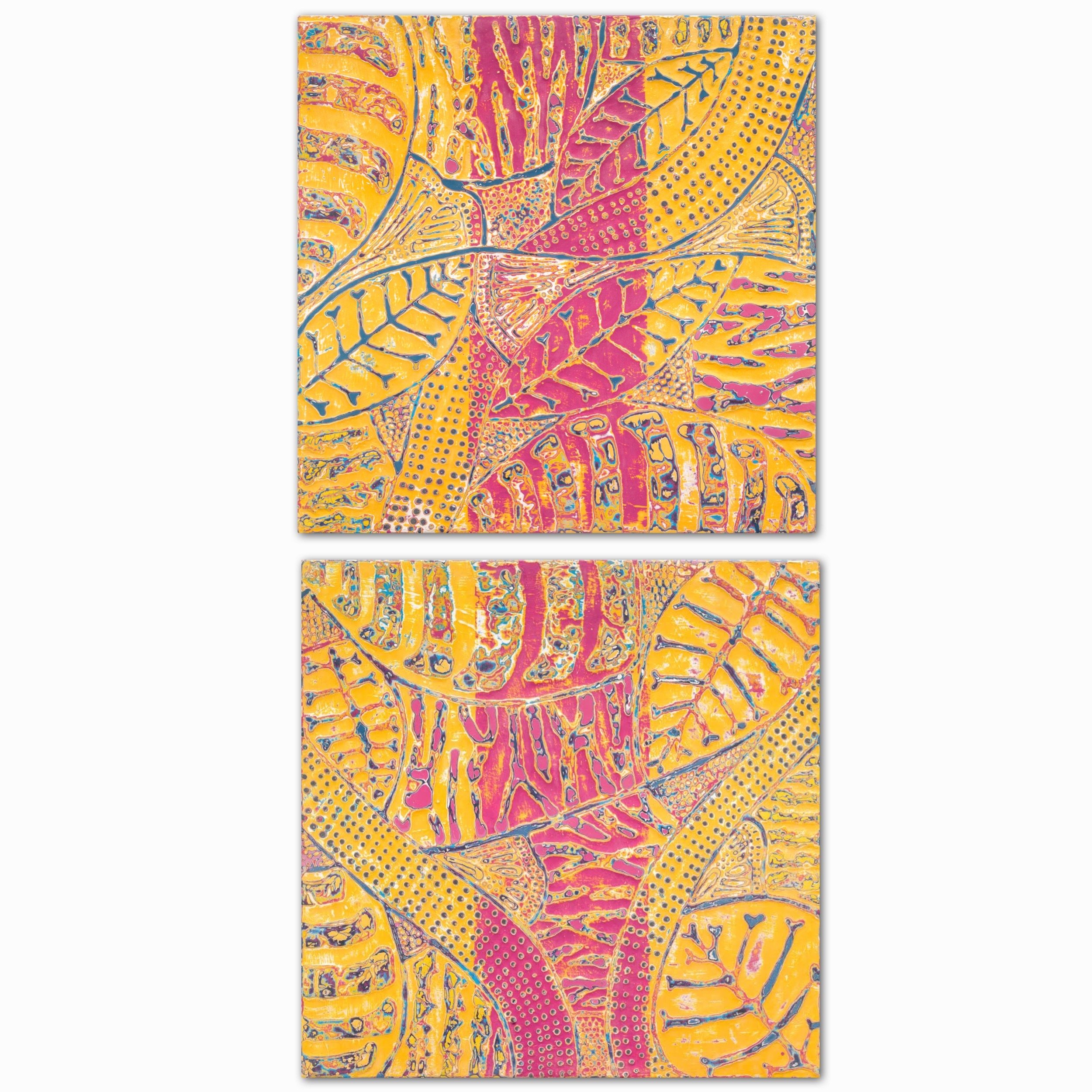 Fuchsia and Fire I & II 4.JPG