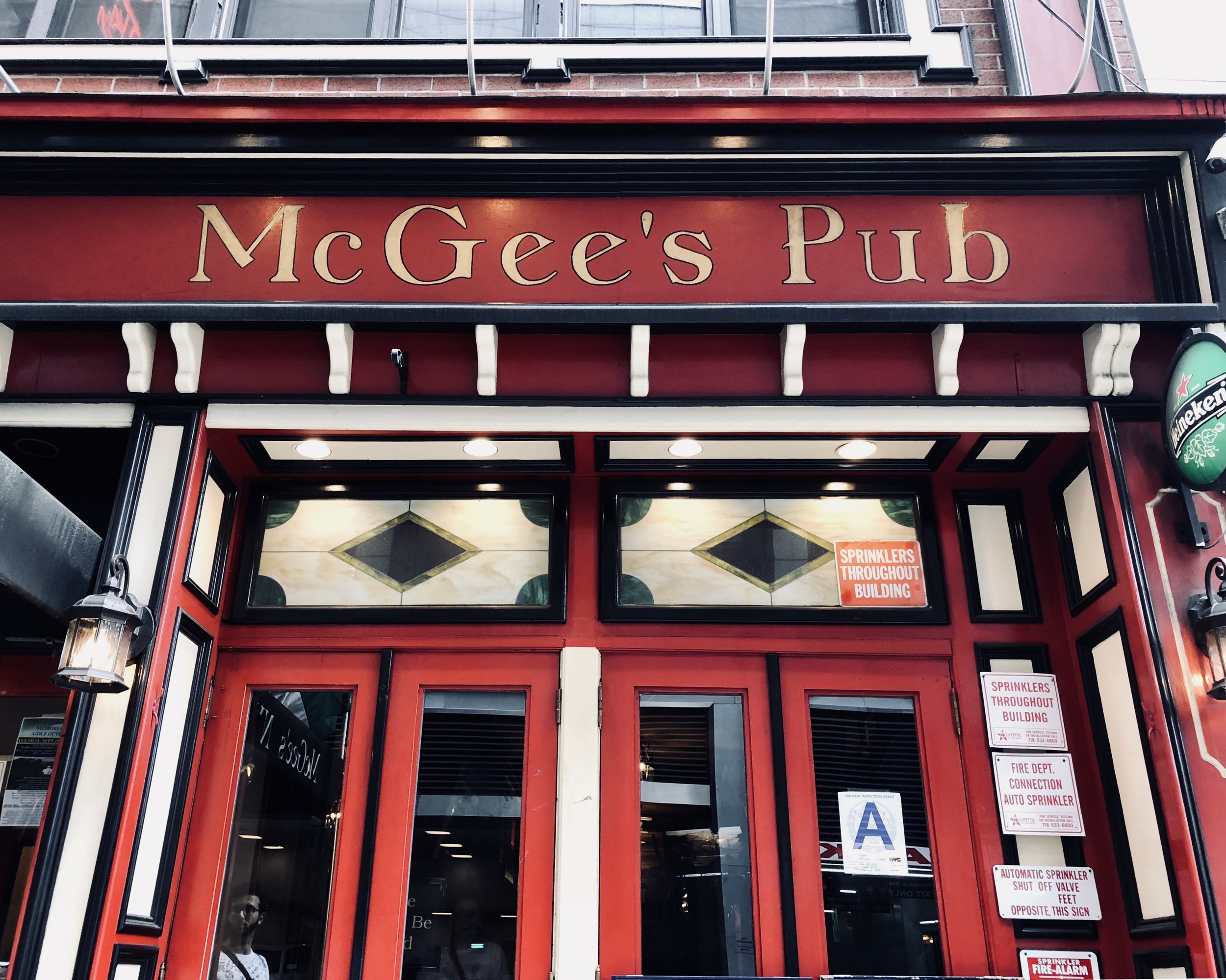 Image taken by Sara Kreski, McGee's Pub, 2018.