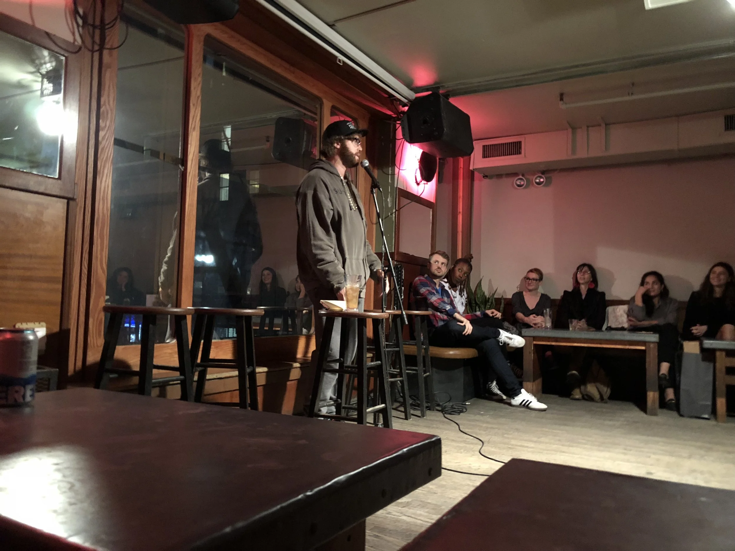 Photo taken by Samantha McHenry, “Tickling the Ivories” Free Stand-Up Comedy Show at Pianos, October 2018.