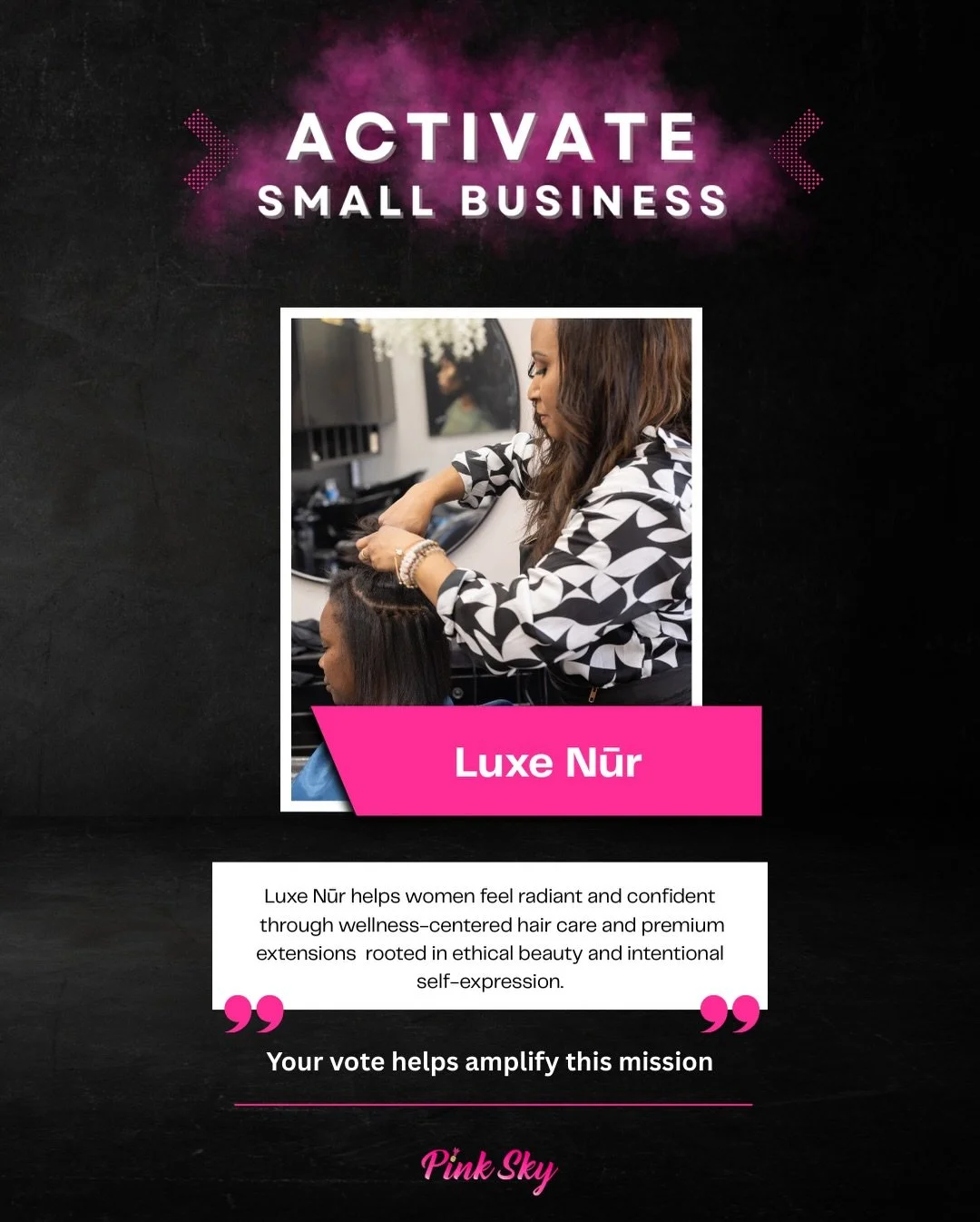 Finalist Spotlight: Luxe Nūr Hair Collective

For many women, hair isn&rsquo;t just about how it looks &mdash; it&rsquo;s about how it feels. Confidence. Ease. Trusting what you&rsquo;re using supports your well-being.

That belief is what led Sammi 