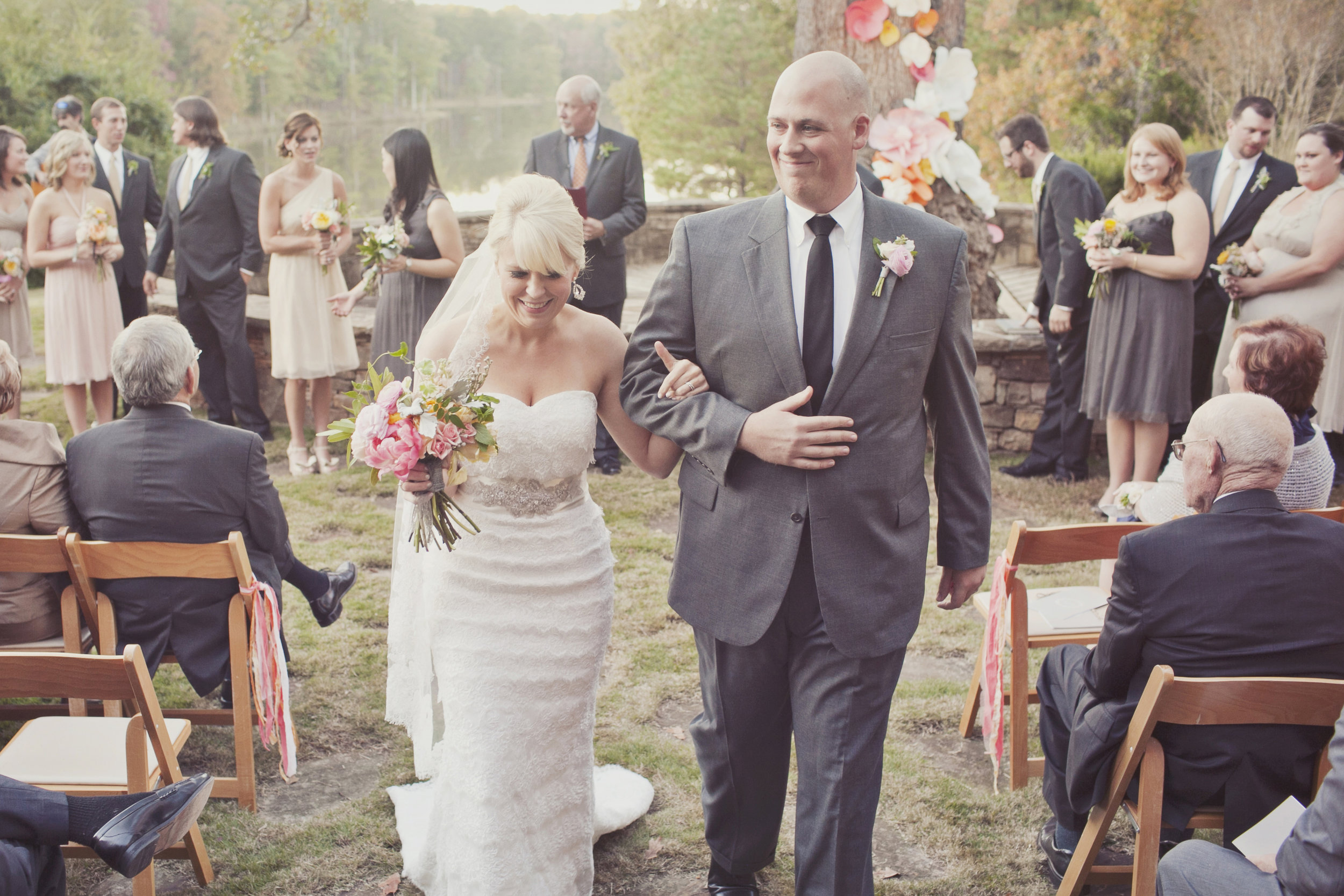 Bride and groom just married | Simply Charming Socials | Atlanta Wedding Planner