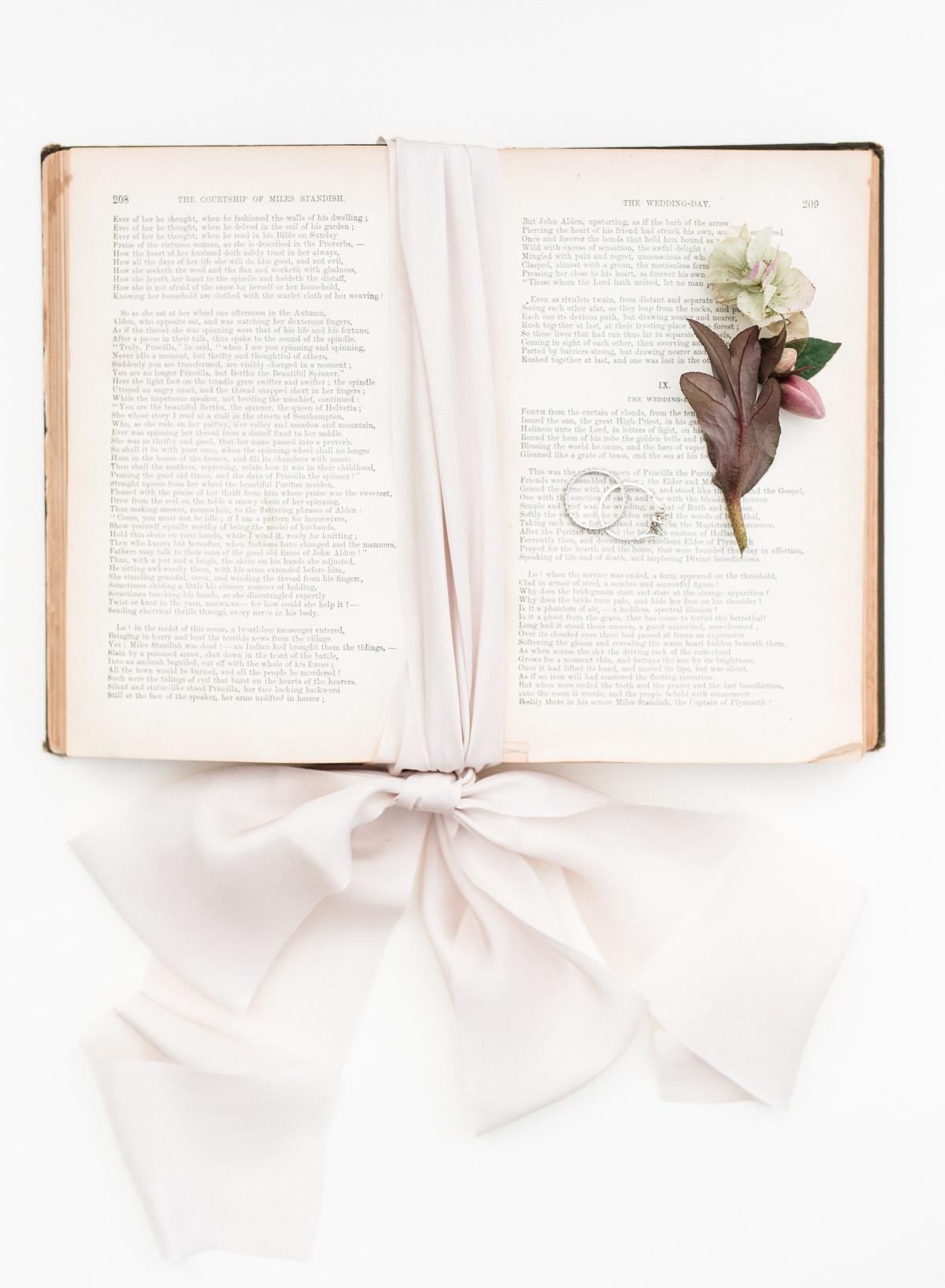 Book of Poems with Silk Ribbon | Simply Charming Socials | Atlanta Wedding Planner