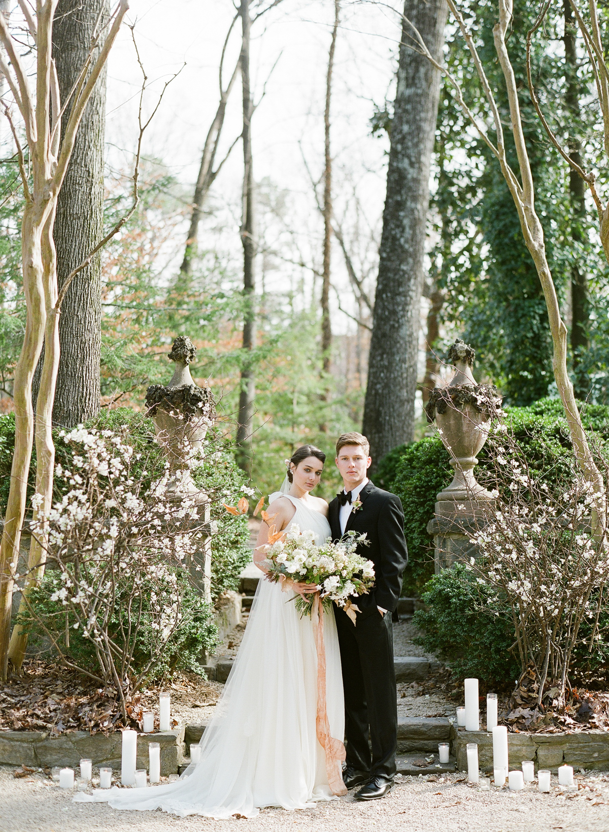 Romantic Bride and Groom Portraits | Simply Charming Socials | Atlanta Wedding Planner