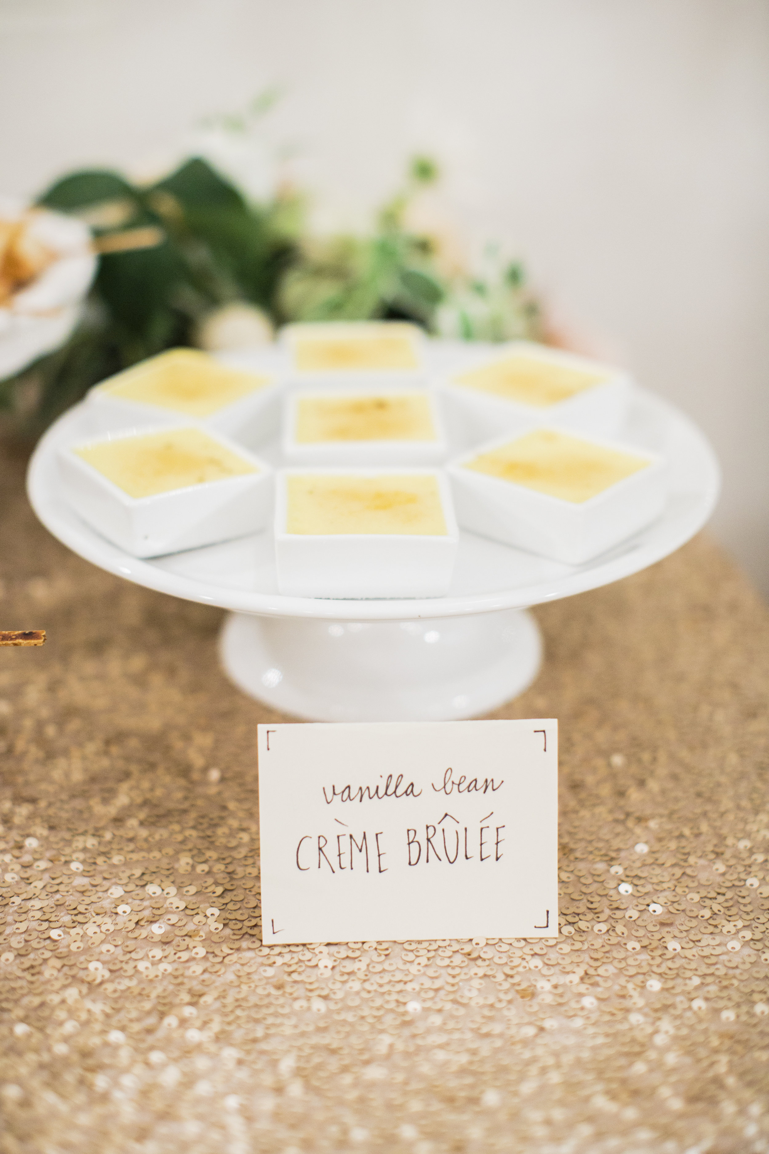Mini Creme Brulee | Simply Charming Socials | Atlanta Wedding Planner