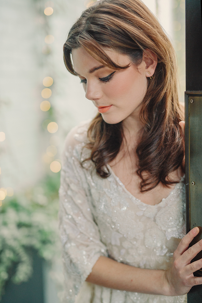 Indoor Modern Bridal Portraits | Simply Charming Socials | Atlanta Wedding Planner