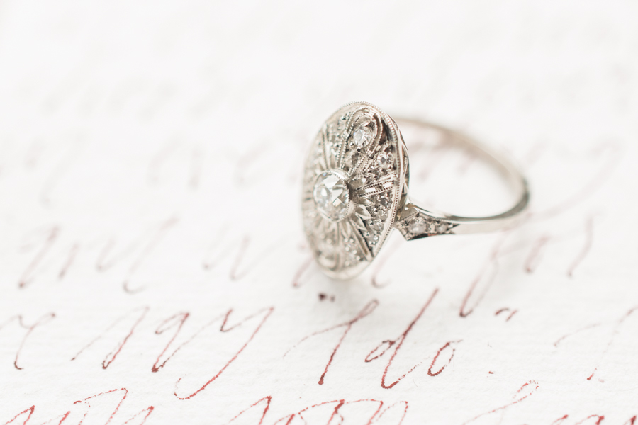 Vintage Engagement Ring | Simply Charming Socials | Atlanta Wedding Planner